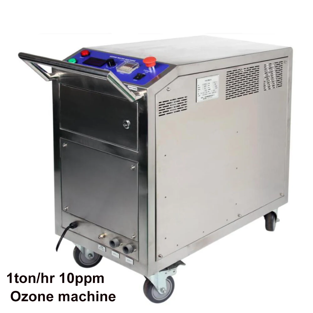 Высококонцентрированная озонированная водная машина до 10ppm для заводской очистки морепродуктов подходит для 1-2ton/hr потока воды