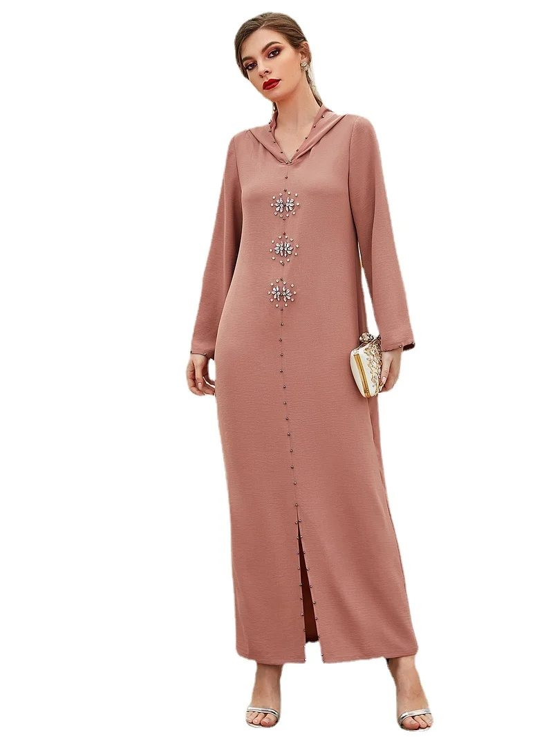 Abaya Дубай кафтан искусственное мусульманское платье мусульманские Вечерние