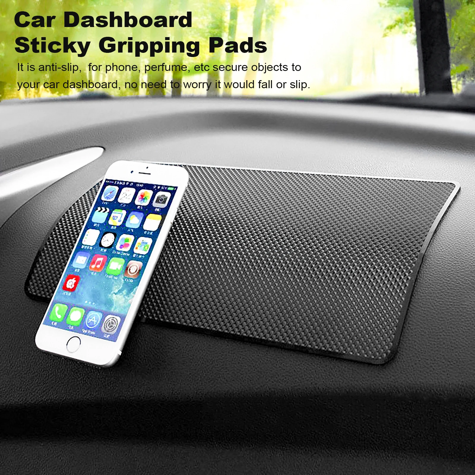 Sticky Rubber Pads Jar Opener Gripper Mat Bottle Lid Kitchen Coasters Car Dashboard Non-Slip Grip Gadget | Дом и сад