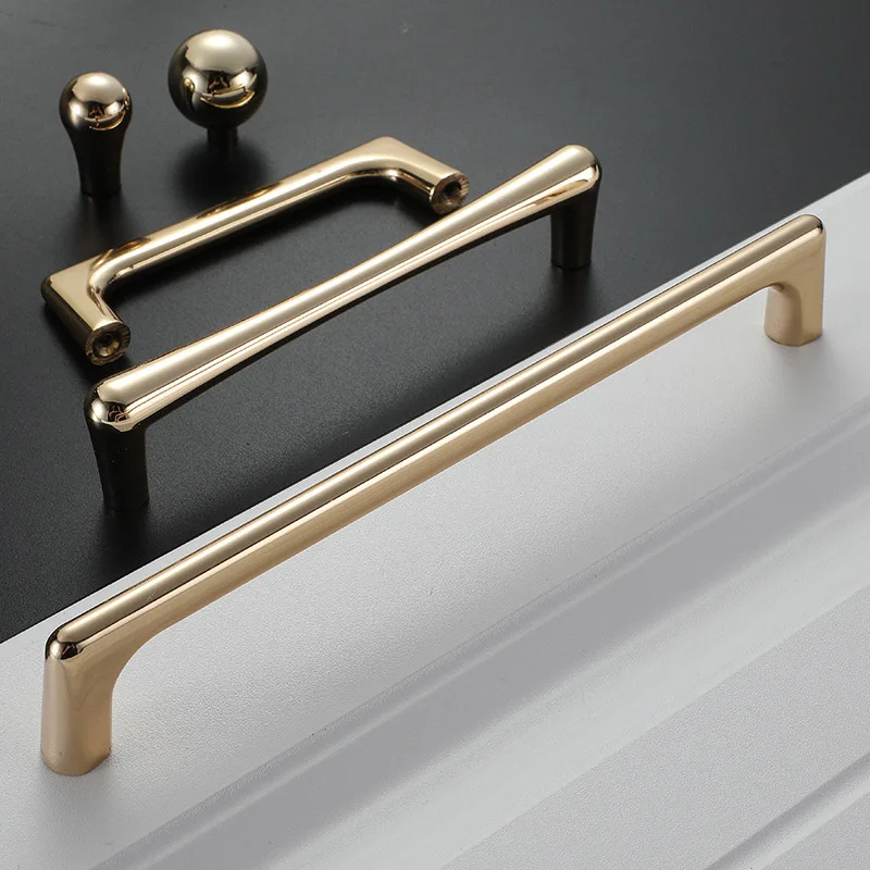 

Cabinet Handles Gold Drawer Pulls Brushed Brass Kitchen Bedroom Bathroom Hardware xqmg Cabinet Pulls Furniture Hardware Home New
