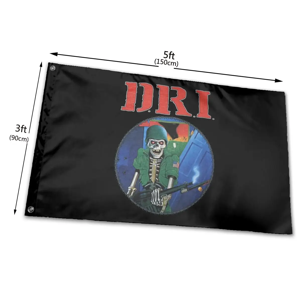 

DRI Dirty Rotten Lp Black Swea Imbeciles Crossover Thrash Gang Green Dri Women Flag