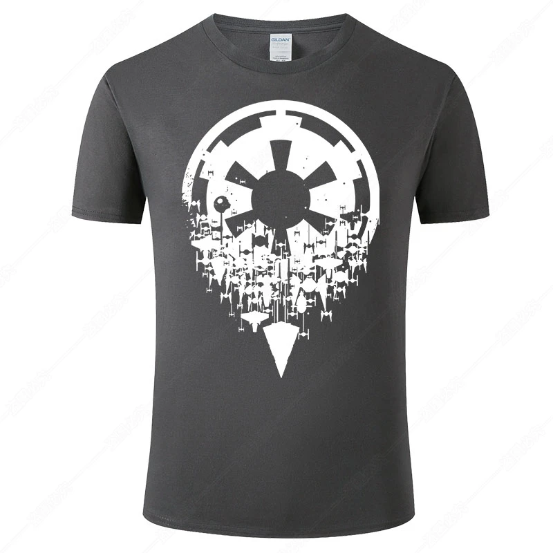 Футболка Мужская/Женская с принтом логотипа Звездные войны из хлопка коротким