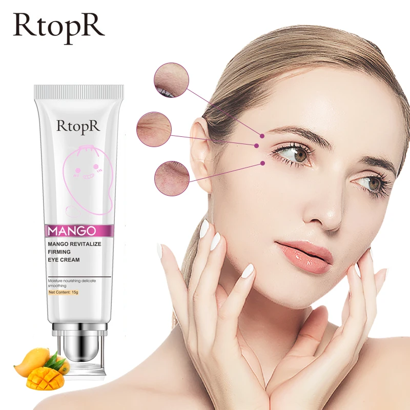 

RtopR Mango Peptide Eye Cream Anti Winkle Moisturizing Remove Dark Circle Eye Serum Against Puffiness Lift Firming Hydrate Cream