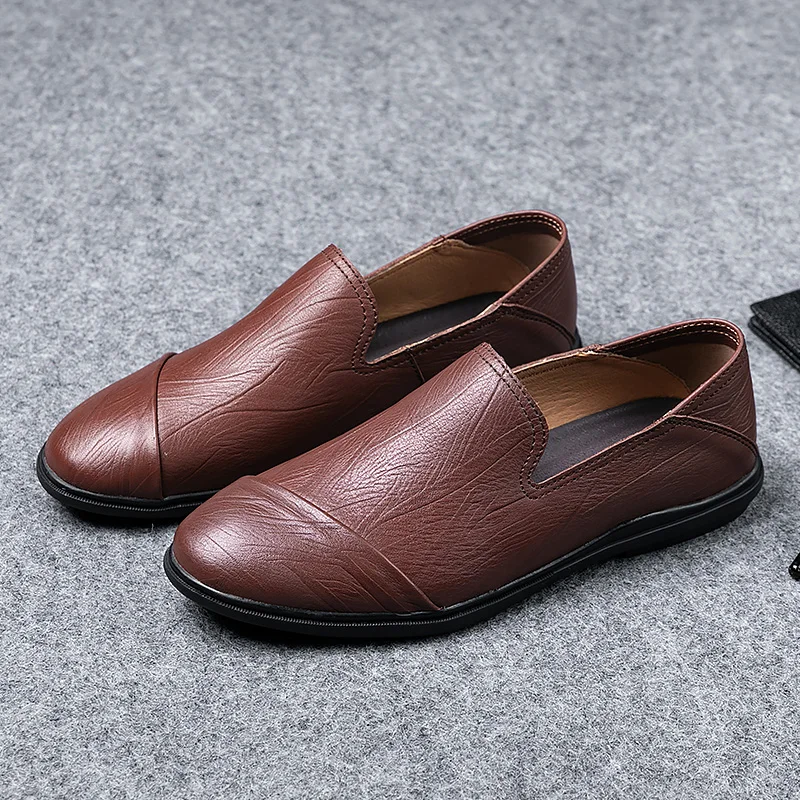 Обувь для вождения Мужские туфли из натуральной кожи Брендовая Классическая