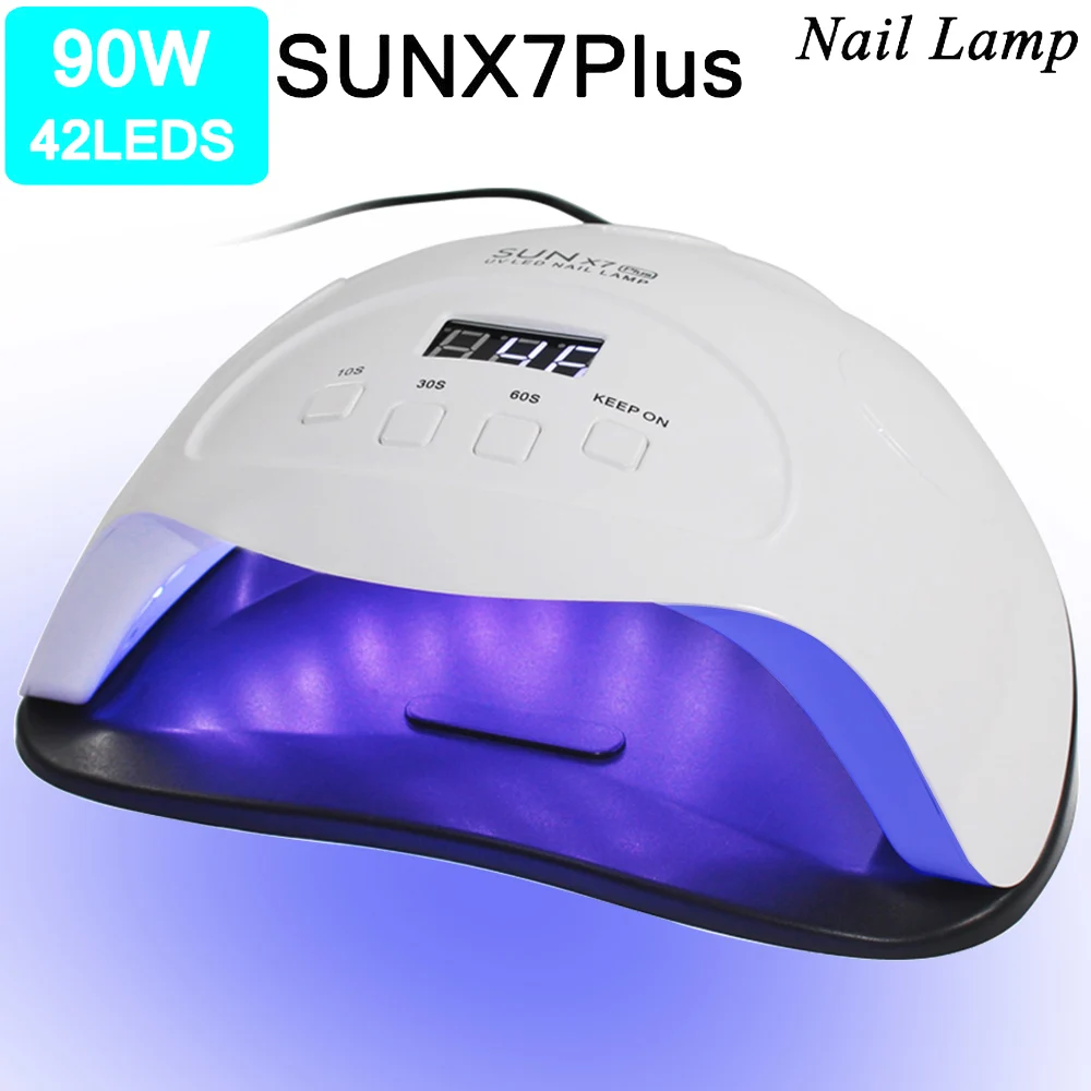 Лампа для сушки гель лака ногтей 90 Вт 42 светодиода|Сушилки ногтей| |
