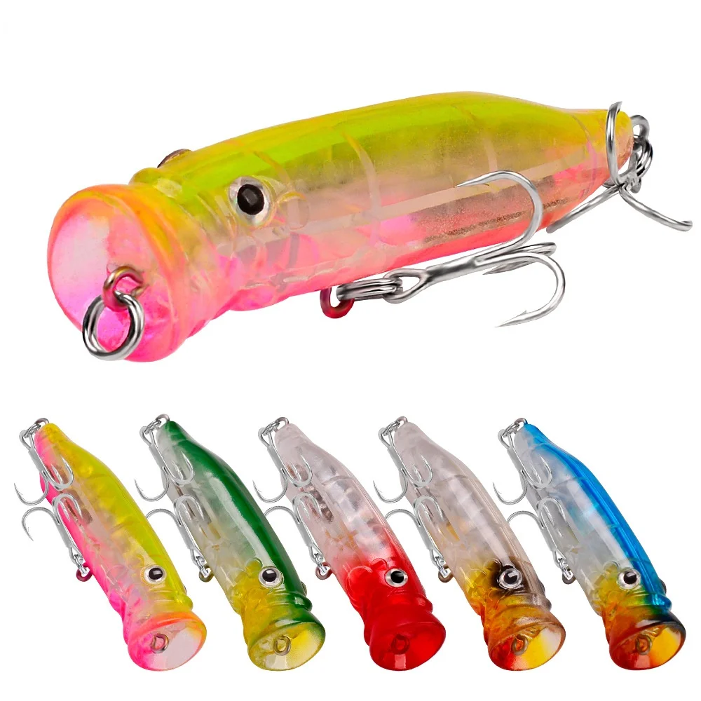 

Topwater Popper 7cm-9g Long Casting Fishing Lures Floating Wobblers Artificial Hard Baits Sea Tuna GT Pesca Isca