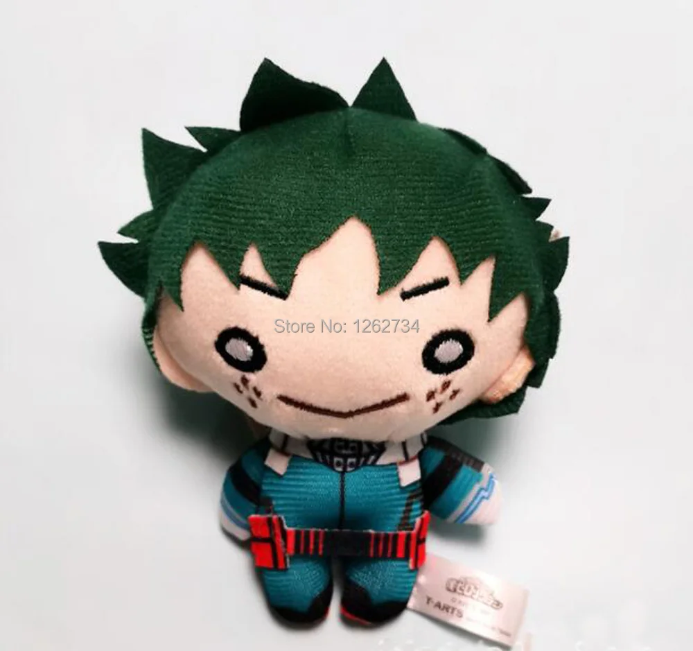 B Midoriya Izuku10cm 4-15 см My Hero Academy Bakugou Katsuki Todoroki Shoto Midoriya Izuku плюшевый брелок брошь значок с мешком фигурка игрушка TYQQ - Цвет: B Midoriya Izuku10cm