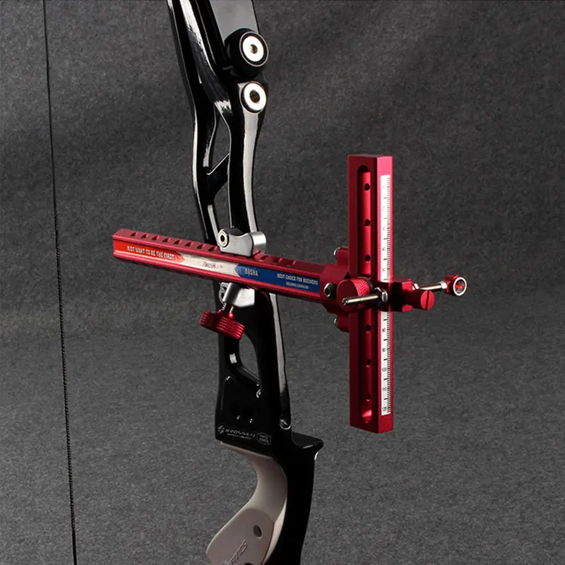 Стрельба из лука Рекурсивный алюминиевый лук прицел лазерная микро регулировка