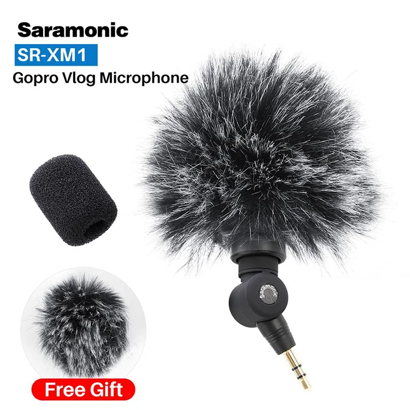 Saramonic SR-XM1 беспроводной записывающий Vlog микрофон 3,5 мм разъём Jack(TRS) Plug and Play микрофон для экшн-камеры DSLR sony RX100 VII Camixer