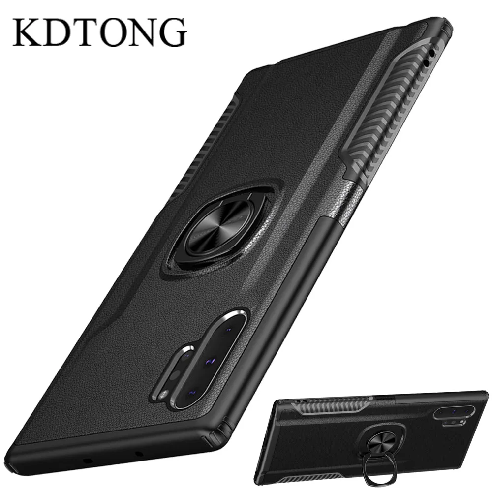 

Phone Case For Samsung Galaxy Note 10 Plus S9 S10 Plus S10E Note 9 Case Luxury Magnetic Ring Soft Silicone Shockproof Cover