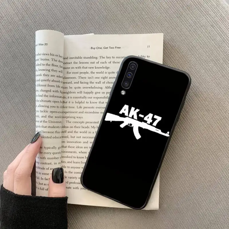 

AK47 Gun Phone Case For Samsung galaxy S 7 8 9 10 20 edge A 6 10 20 30 50 51 70 note 10 plus
