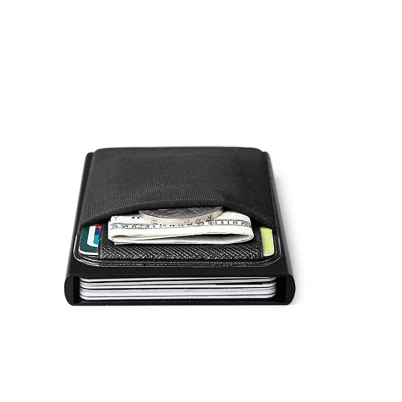 Мужской деловой алюминиевый наличные Id держатель для Карт Rfid Блокировка тонкий
