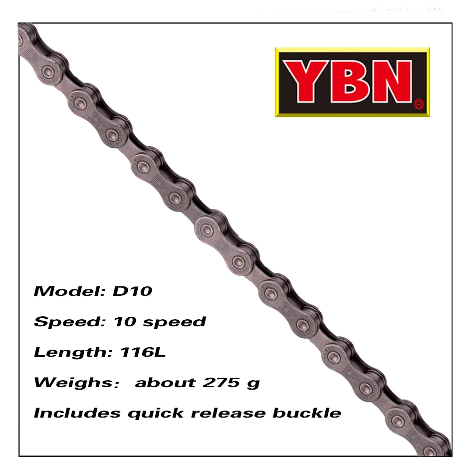 YBN X12L x10 x10sl x9sl x11sl велосипедная цепь 9 10 11s Золотой горный шоссейный велосипед sram SHIMANO 116 Длина велосипедная цепь