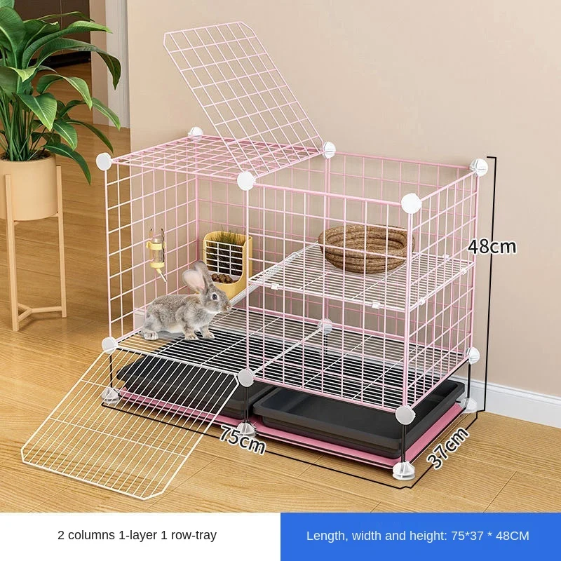 

Cage Home Luxury Indoor Pet Fence Breeding Cage Double-Layer Rabbit Nest cage chinchilla rabbit cage small pet cage
