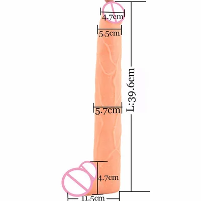 Супер длинный фаллоимитатор 15,5 дюйма, Реалистичный, 39,5 см, сверхдлинный пенис, большая Анальная пробка, глубокая вставка, секс-продукт для ж... от AliExpress RU&CIS NEW