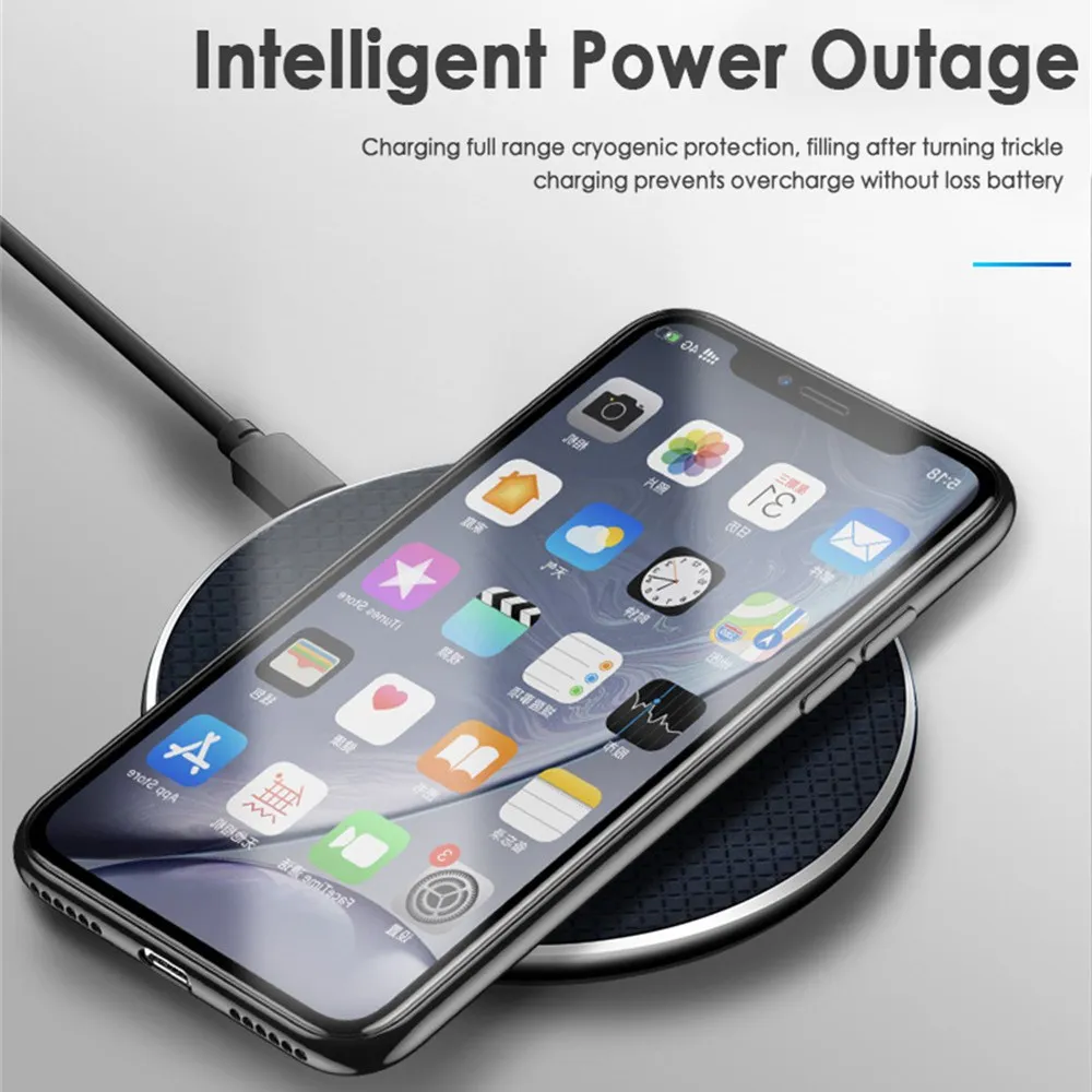 Быстрое беспроводное зарядное устройство 10 Вт для Samsung Galaxy S10 S9 S8 Note 9 USB Qi зарядная