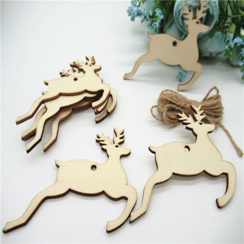 5/10 шт. новогодние деревянные лосячие закладки 8 см|Поделки из дерева| |