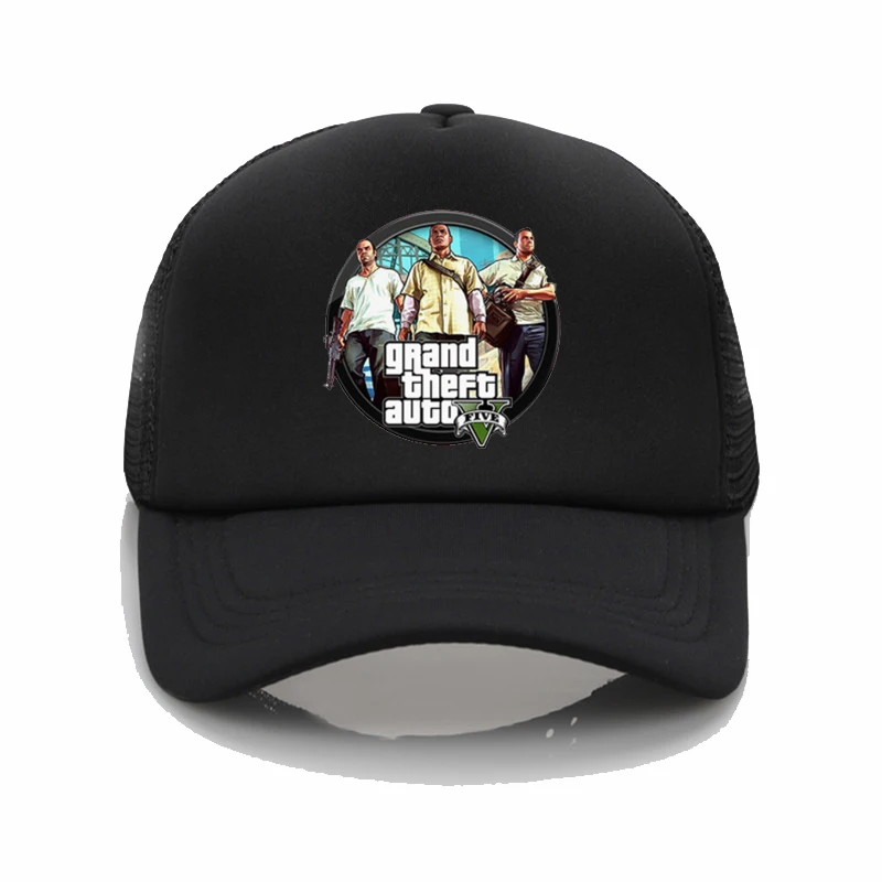 

Grand Theft Auto V 5 GTA 5 Baseball caps Summer women hats Trucker Caps graffiti baseball cap