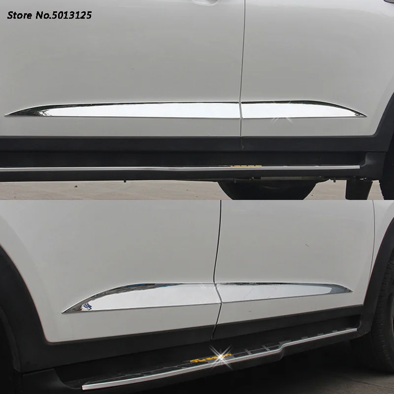 

Car Body Side Door trim Strip Molding Stream panel bumper hoods moulding For Hyundai Tucson 2015 2016 2017 2018 2019 2020