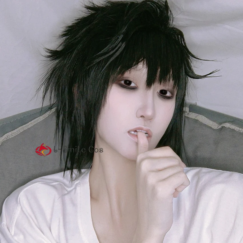 Парик мужской из аниме Death Note L термостойкий косплей-костюм с термостойкими