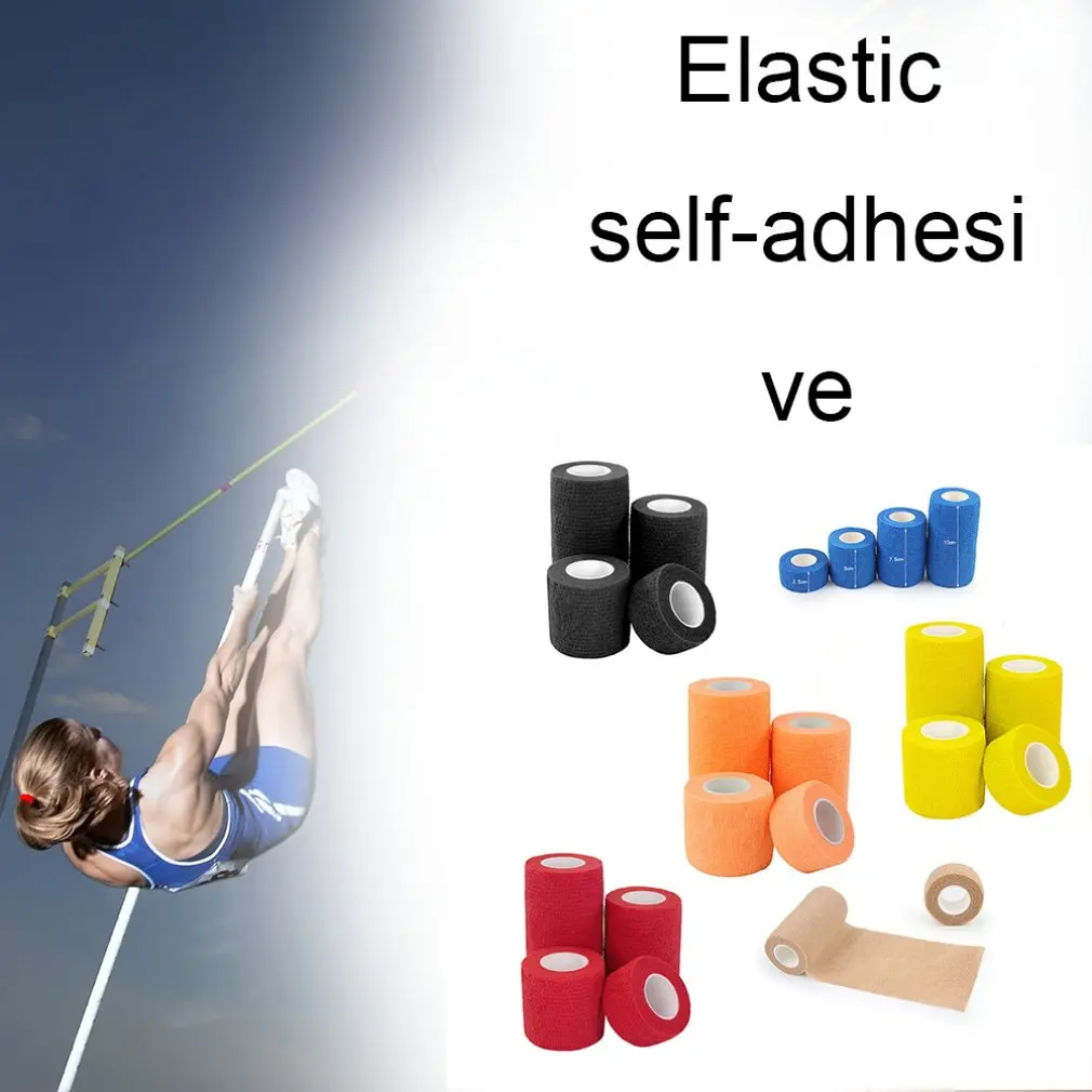 Эластичная самоклеящаяся повязка для мужчин и женщин спортивный бандаж на