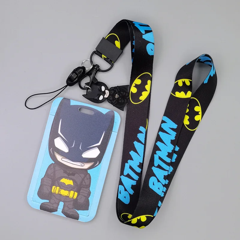 

Cool Super Heroes Anime Cartoon Student Access Pass Entrance IC Card Holders Kawaii Bus Pass ID Card Case for Staff Badge Holder