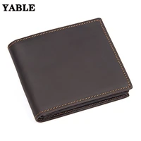 new crazy horse leather wallet short wallet mens leather wallet vintage wallet