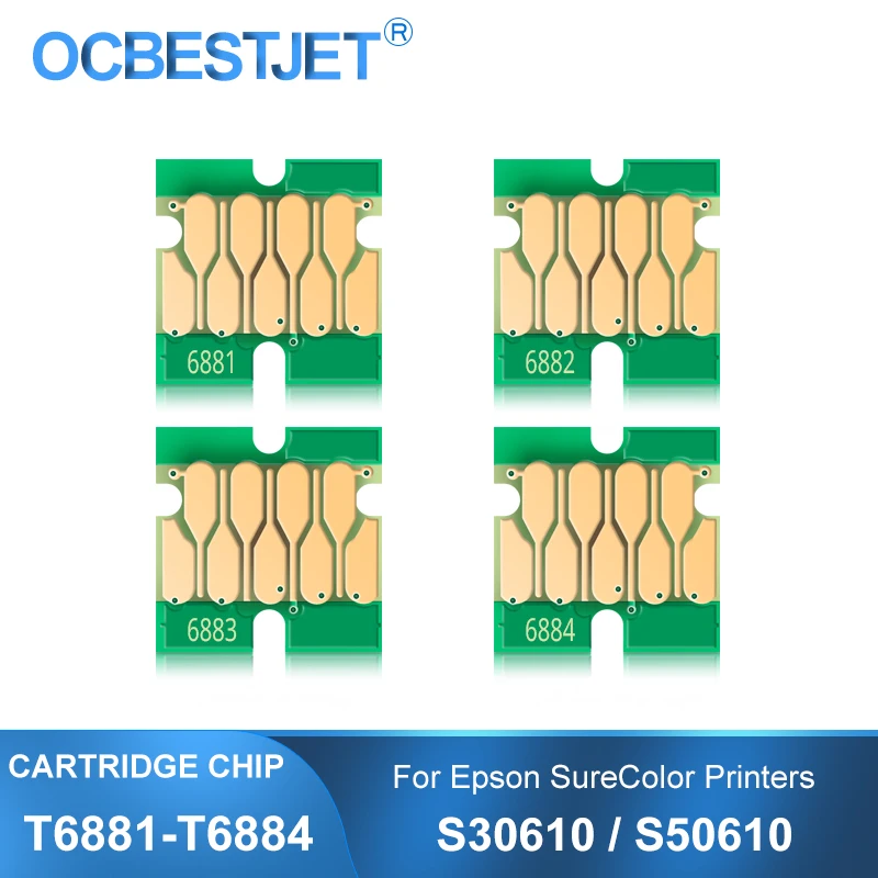 

New Upgrade T6881-T6884 T6881 T6882 T6884 Ink Cartridge Chip For Epson SureColor S30610 S50610 SC-S30610 SC-S50610 Printer Chips