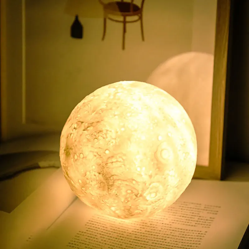 

3D Moon Lamp 18cm Colorful Change Touch USB Led Night Light Home Decor Creative Gift