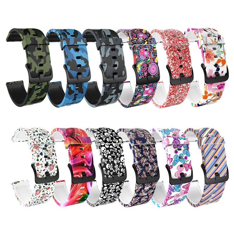 

Watchband for Xiaomi Huami amazfit GTS/Amazfit Bip/GTR 42mm strap Metal buckle Silicone belt Sport Smart watch bracelet strap