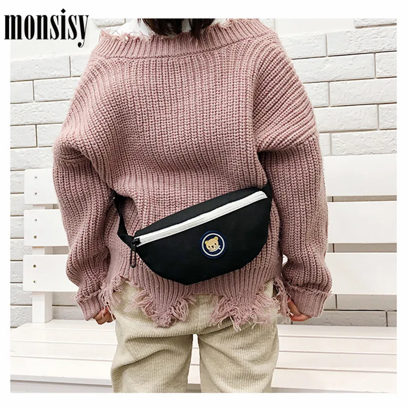 Детская поясная сумка Monsisy детская для мальчиков и девочек нагрудная с милым