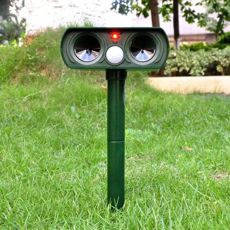 Ультразвуковой Отпугиватель вредителей устройство на солнечной батарее для