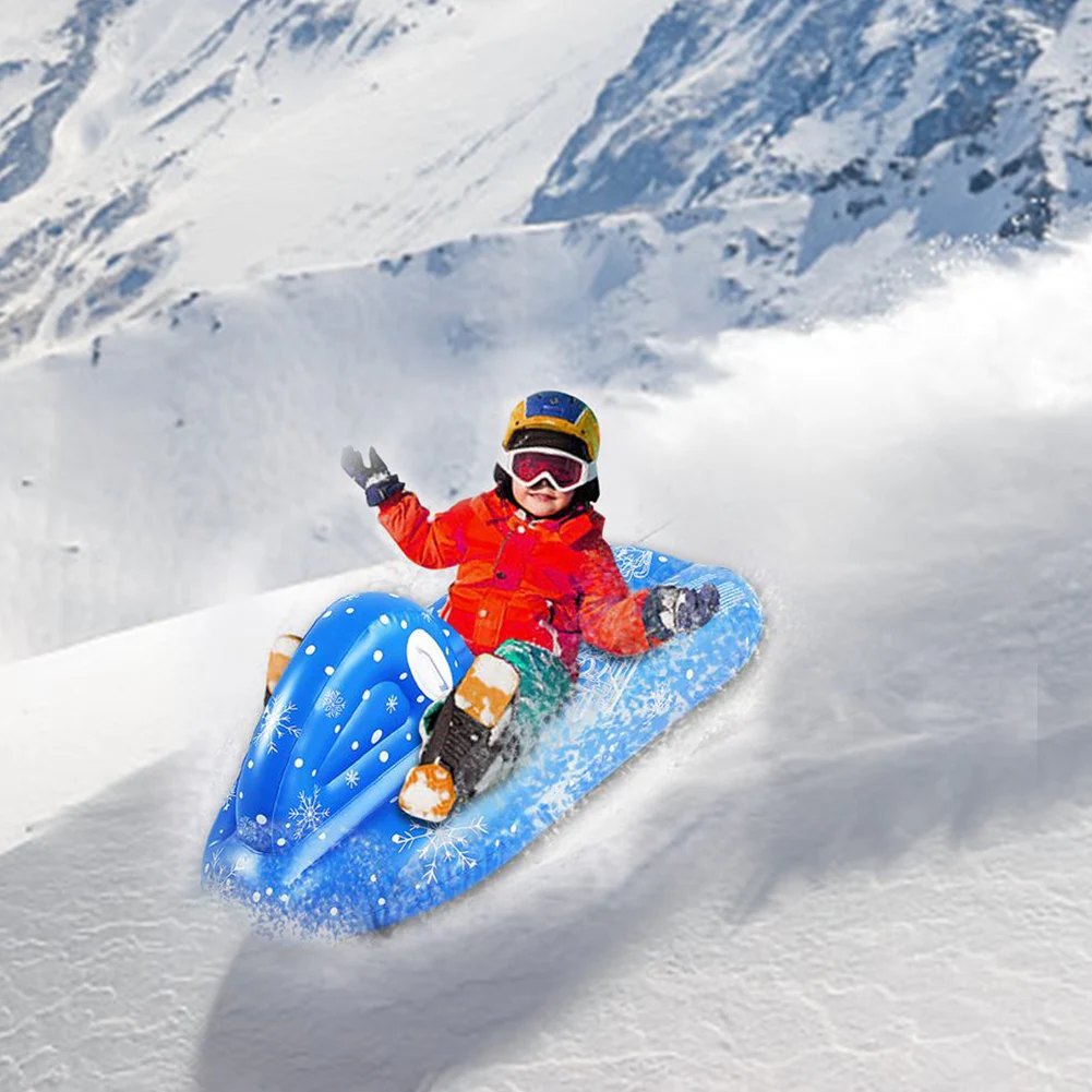

Inflatable PVC Winter With Handle Snow Tube Outdoor Skiing Funny Sports Adults Childern Sled Thickened Anti Scratch Portable