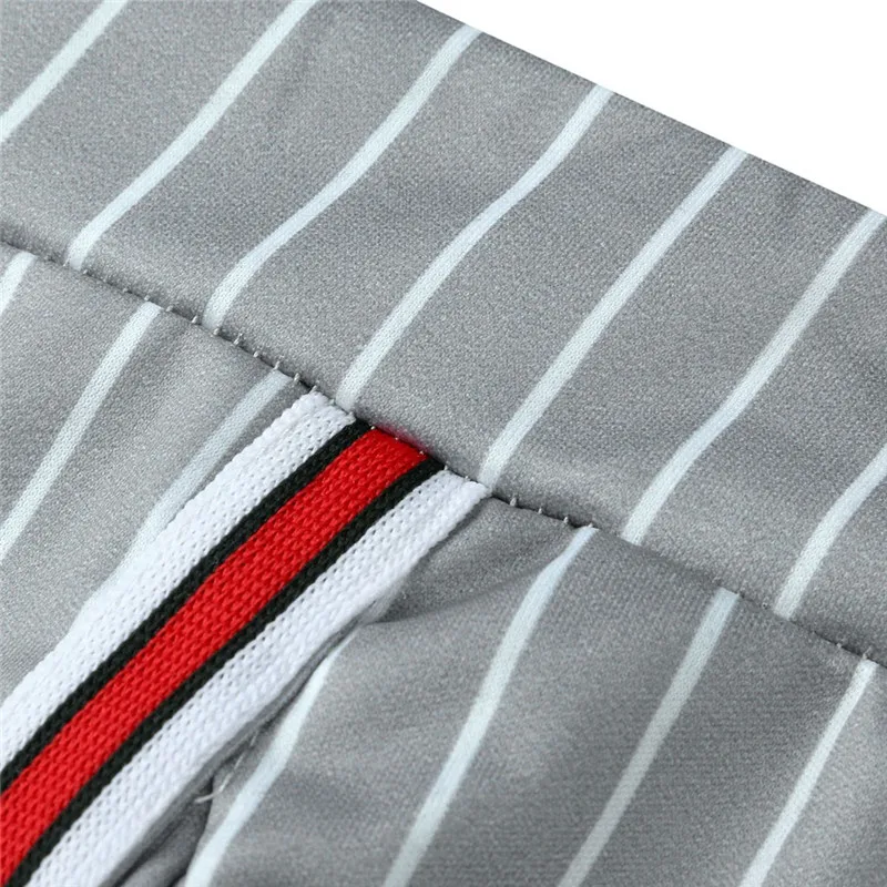 Мужские спортивные брюки в полоску Слаксы уличном стиле для бега лета 2019|Узкие