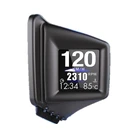 Универсальный спидометр на лобовом стекле, двойная система, OBD + GPS, дисплей в реальном времени, улучшенный компьютерный диагностический монитор для автомобильной сигнализации, ЖК-дисплей, HUD