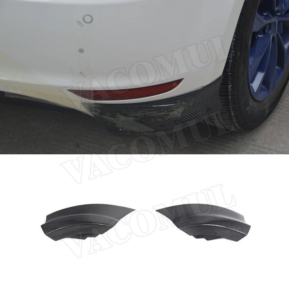 

Car High Quality Carbon Fiber Rear Lip Splitters Spoiler For Volkswagen VW Golf 6 VI MK6 GTI 2010-2013 Bumper Mudguard Plate FRP
