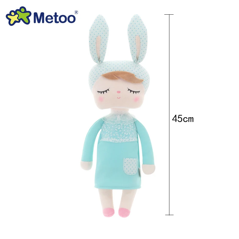 no box Metoo новые на подкладке из плюша и мягкие милые милый кролик Животные для детей игрушки кукла Анджела для девочек на день рождения; Рождественский подарок фруктовая серия - Цвет: no box