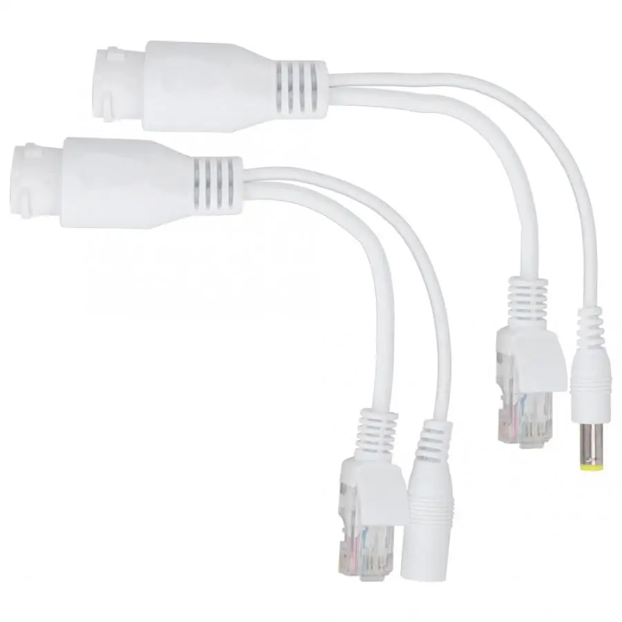 Компьютерные разъемы dc jack 12 В Power Over Ethernet Пассивный кабель адаптер POE разделитель