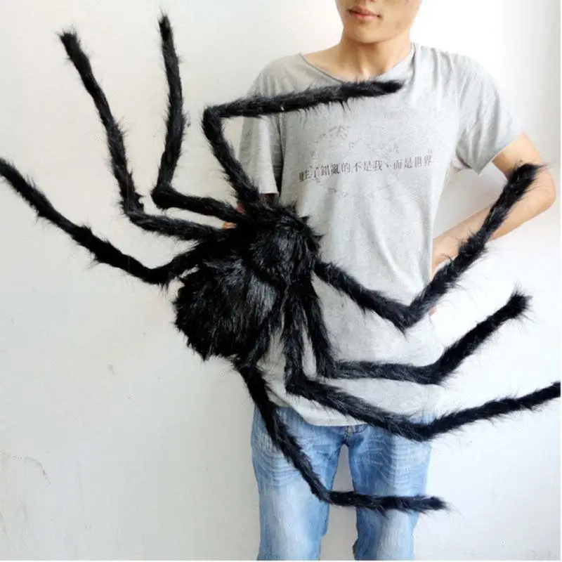 

Spider Decoration Party Haunted House Prop Black Giant Scary Halloween Decor Lot