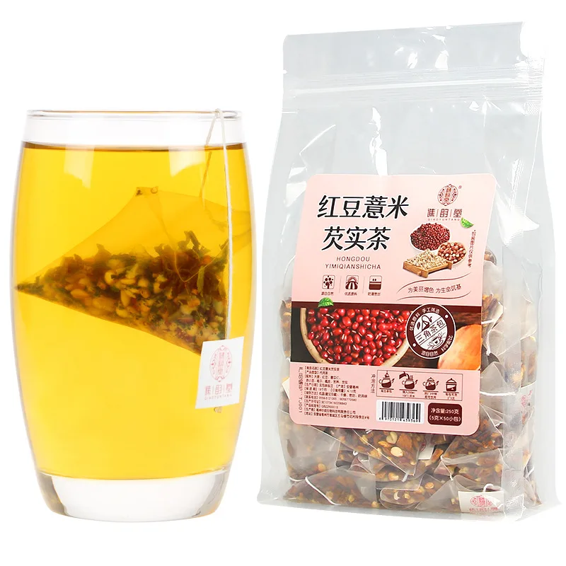 

50 packs of red bean and barley dehumidification tea coix seed and red bean tartary buckwheat male and female barley scented tea