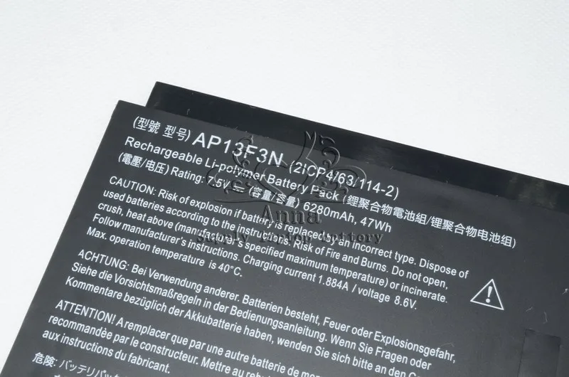 Оригинальный аккумулятор JIGU для ноутбука 2ICP4/63/114-2 AP13F3N ACER Aspire S7-392 7 5 V 47WH - купить по