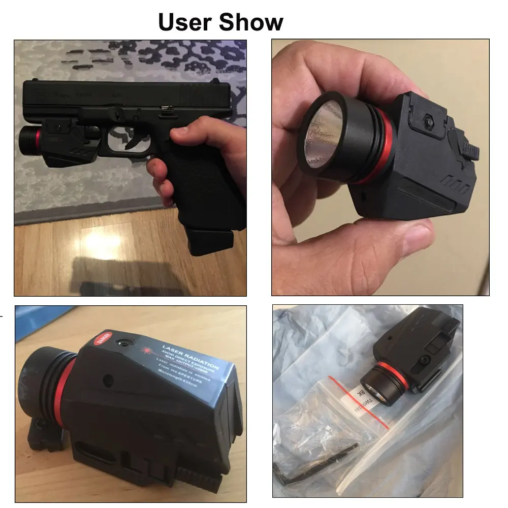 Тактический светильник для пистолета с красной точкой лазерный прицел