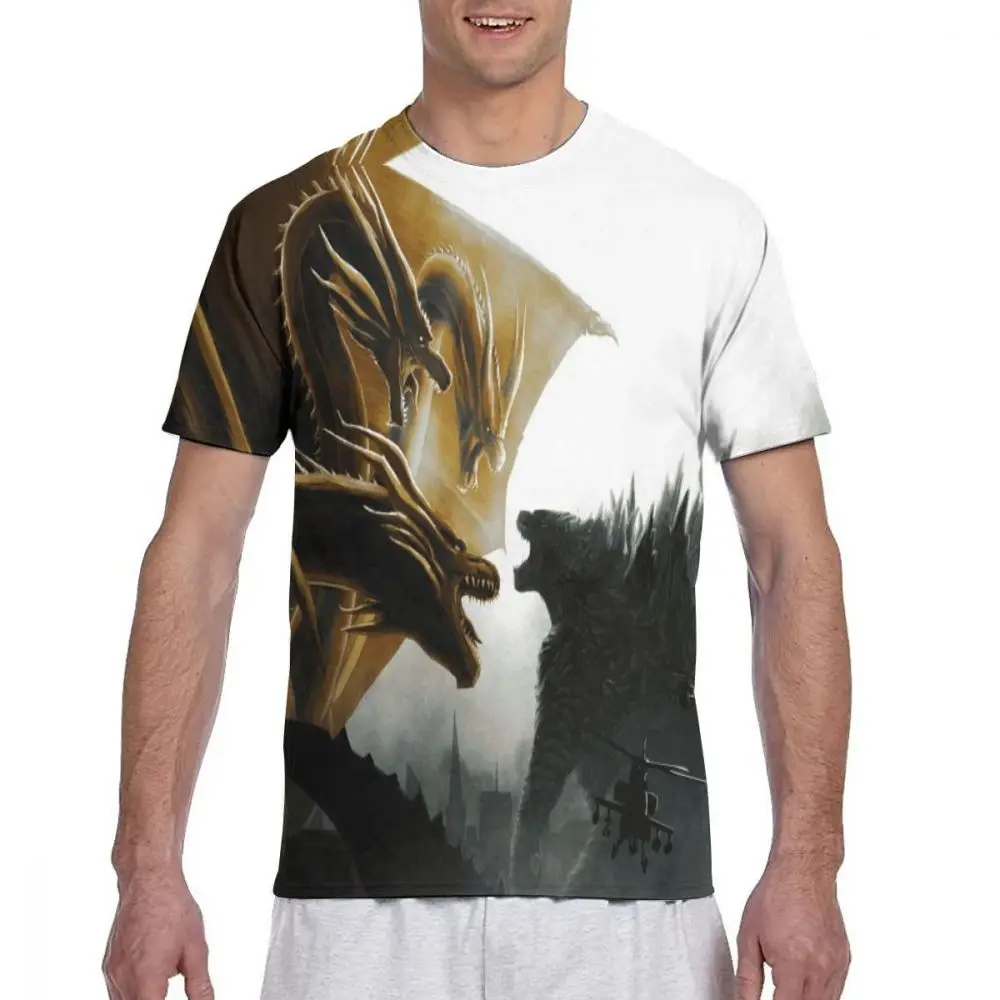 shirt13 Г. Mr. Q пользовательские Godzilla фигурки футболки мужские Круглый вырез черные футболки Godzilla Vs King Kong одежда повседневные Модные топы - Цвет: shirt13
