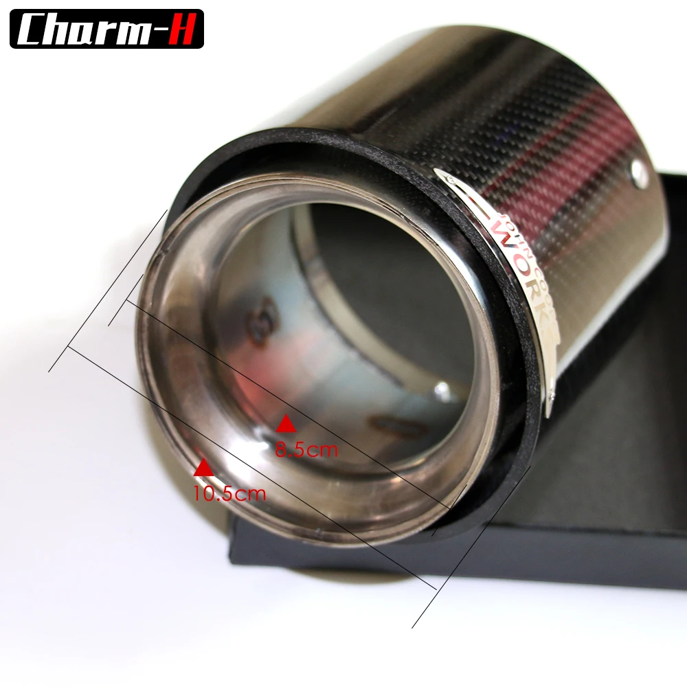 Выхлопной наконечник для стайлинга автомобиля труба из углеродного волокна