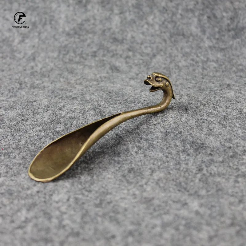 Чайная ложка медная ручная Изысканная чайная чайные принадлежности лопатка для