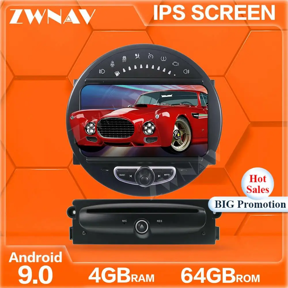 Сенсорный экран Android 9 0 для Mini R56 R60 Cooper 2007 2008 2009 2010 2011 2012 2013 2014 GPS аудио Радио Стерео