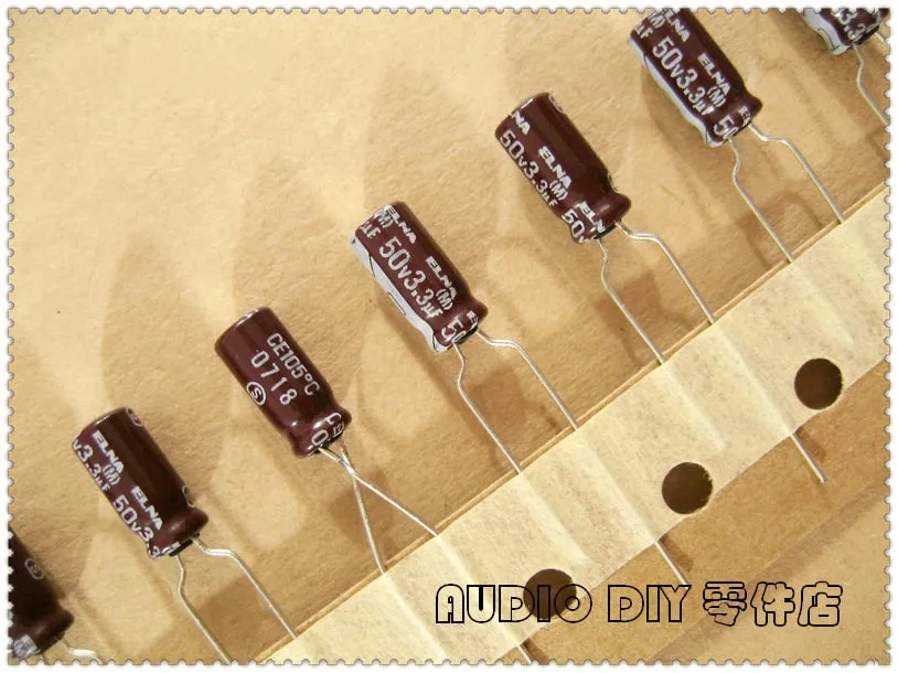 20 шт./100 шт. электролитический конденсатор ELNA Brown RA2 Series 3 мкФ 50V 50V3.3UF | Электронные
