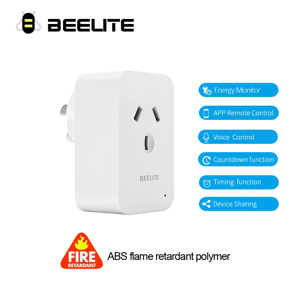 Умная розетка Beelite 16 А с поддержкой Wi-Fi и голосового управления | Электроника