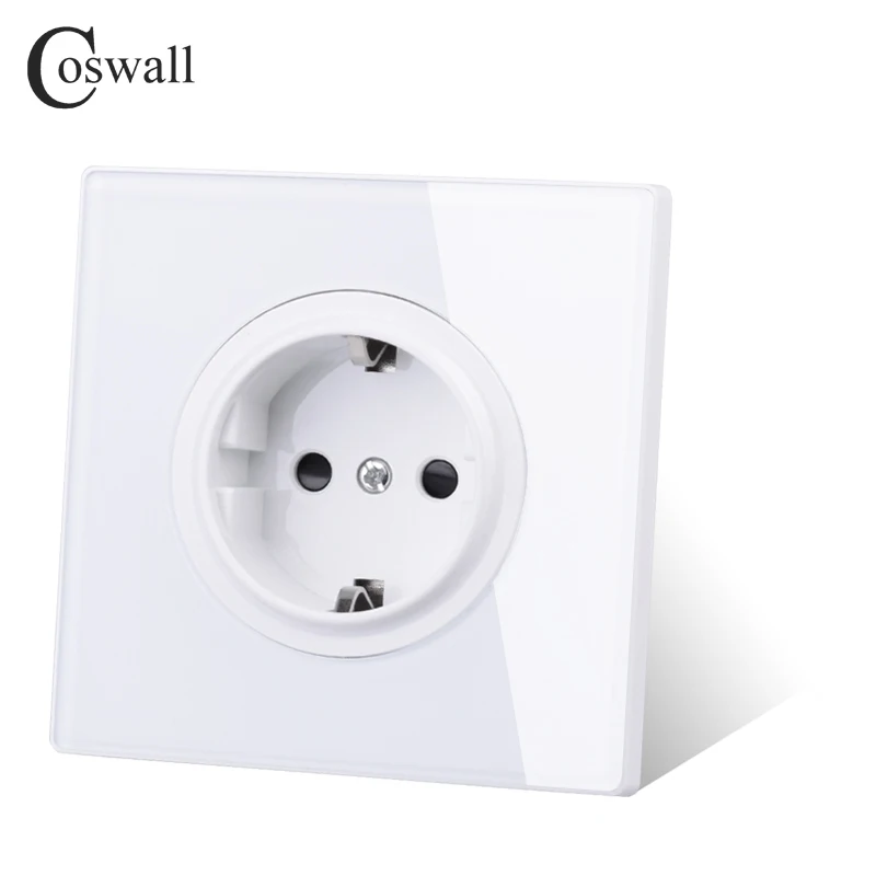 

COSWALL 1/2/3/4 клавиши пианино дизайн ВКЛ./ВЫКЛ. Настенный светильник ель света подсветка данных CAT6 HDMI USB зарядка стеклянная панель белая