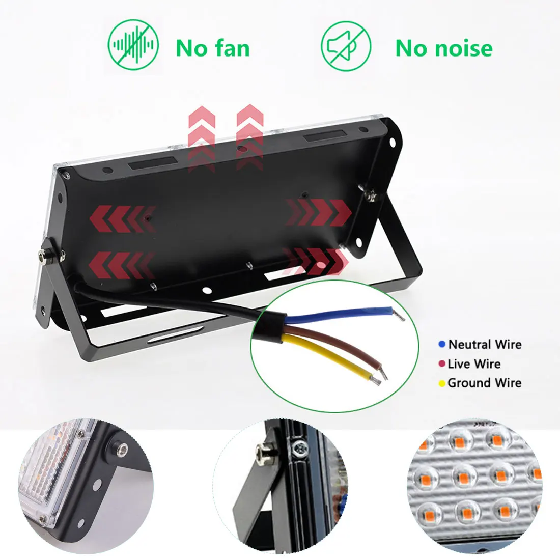 

LED Grow Light AC220V 50W 100W LED Full Spectrum Phyto Lamp Greenhouse Hydroponic Plant Growth Lighting For Plant Hydroponic